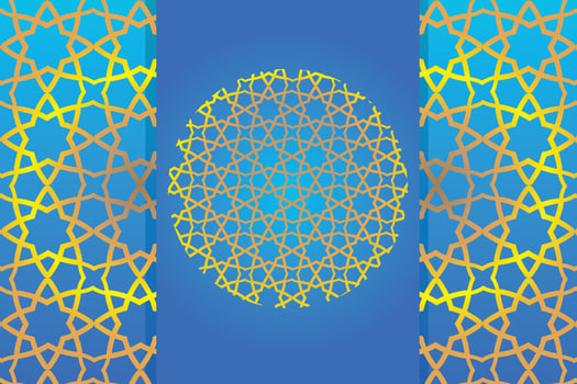 vector Flat arabic pattern background