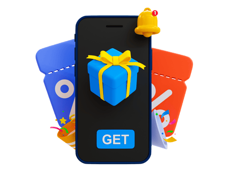 3d minimal special discount concept. Marketing strategy. Customer attraction strategy. Best price offer. Special gift box offer with a discount. 3d illustration. png