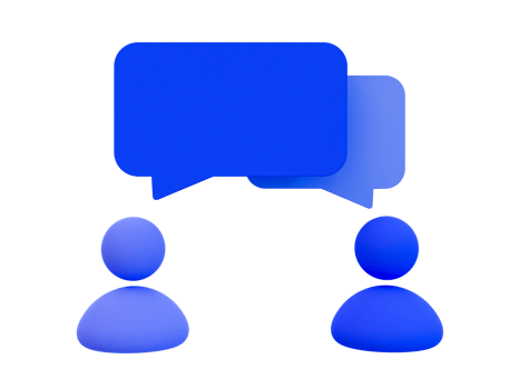 3d minimal contact group icon. global community service. Group of people with a message icon. 3d illustration. png