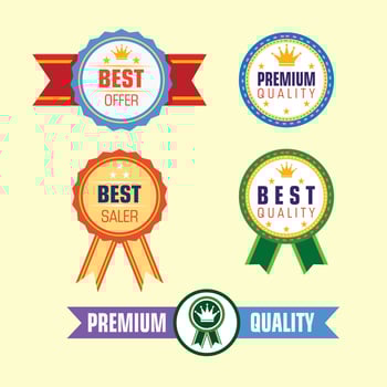 item offering label.eps vector