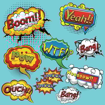 Comic speech bubbles. Vector illustration