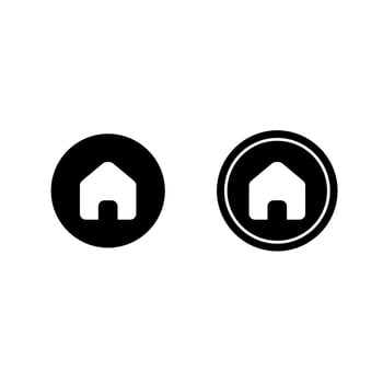 home in vector for icon or illustration
