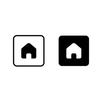 home in vector for icon or illustration