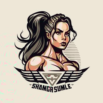 Woman head logo - women hair and face design symbol element - icon for mother - feminism and women day on march 8 vector