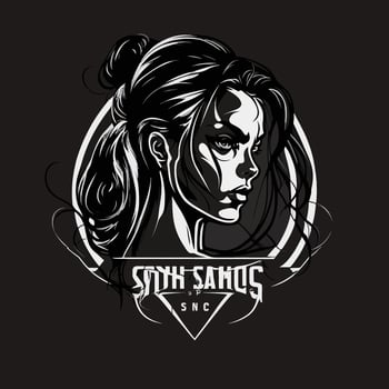 Woman head logo - women hair and face design symbol element - icon for mother - feminism and women day on march 8 vector