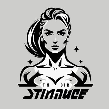 Woman head logo - women hair and face design symbol element - icon for mother - feminism and women day on march 8 vector