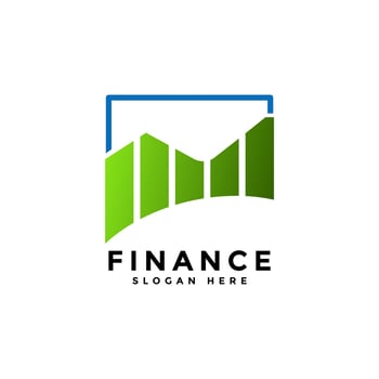 Business finance logo template perfect for your business and company vector
