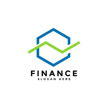 Business finance logo template perfect for your business and company vector