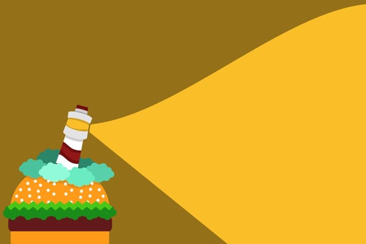 modern cute background for food presentation vector