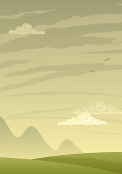 Landscape Background Vertical vector