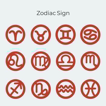 Horoscope sign and symbol collections. Vector eps 10
