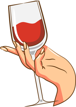 Wine glass png graphic clipart design