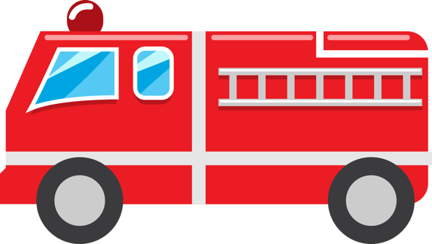 Fire truck png graphic clipart design