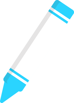 crayon illustration blue png
