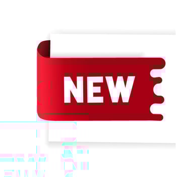 New banner. New icon. Modern banner element. Flat vector. vector