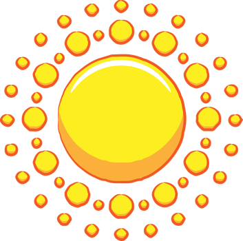 Sun png graphic clipart design