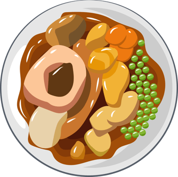 Sunday roast png graphic clipart design