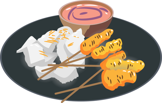 Indonesian satay png graphic clipart design