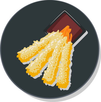Tempura png graphic clipart design