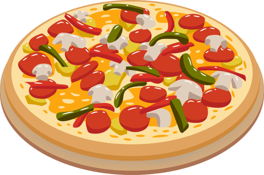 Pizza png graphic clipart design
