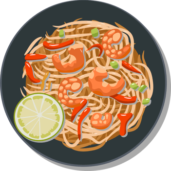 Pad thai png graphic clipart design
