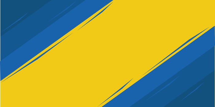 Abstract background modern hipster futuristic graphic, banner yellow and blue background Vector