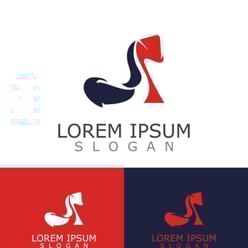 Women shoes logo design High heel fashion icon template vector for business store
