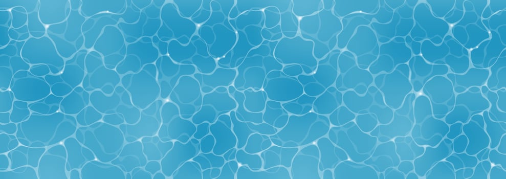 Vector Seamless Rippled Swimming Pool Abstract Background Illustration. Horizontally And Vertically Repeatable.