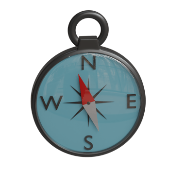 3d rendered compass perfect for design project png