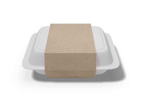 Food box packaging mockup png