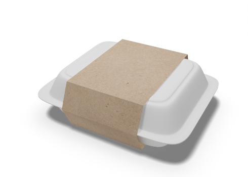 Food box packaging mockup png