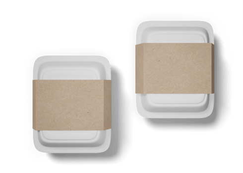 Food box packaging mockup png