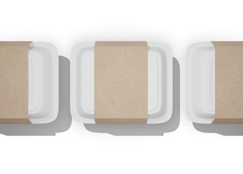 Food box packaging mockup png