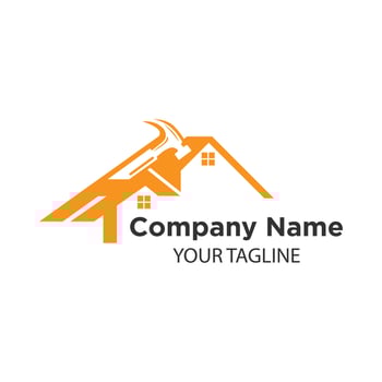 Home improvement logo. Tools icon. Roof repair logo. Home repair sign. Home repair icon. vector