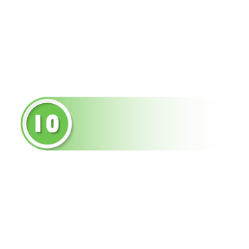 Bullet with number 10 png