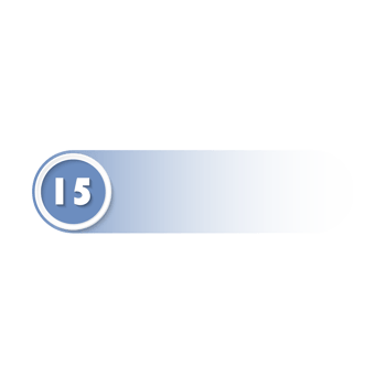 Bullet with number 15 png