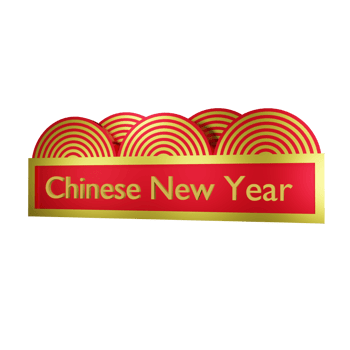 Chinese New Year Isolated on transparent background png file
