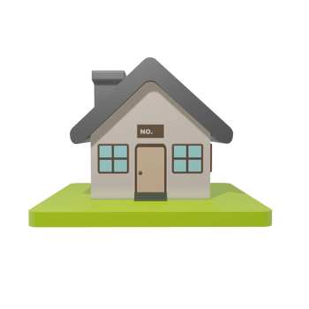 House Isolated on transparent background PNG File