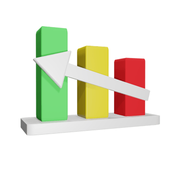 Statistic Isolated on transparent background PNG File