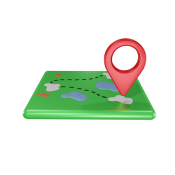 Map Isolated on transparent background PNG File