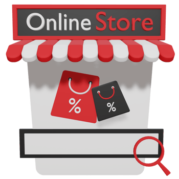 Online store Isolated on transparent background PNG File
