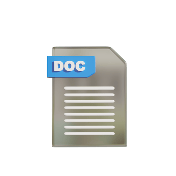 File Format on Transparent Background 3d illustration png