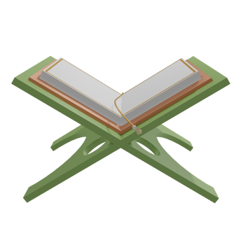 Al-Qur'an Ramadan eid al fitr on Transparent Background 3d illustration png
