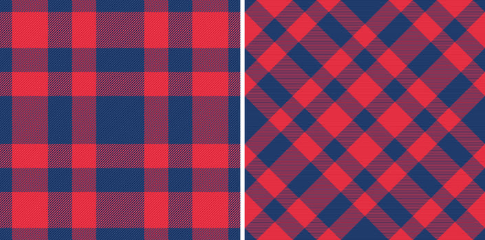 Fabric check vector. Seamless texture plaid. Pattern background tartan textile. vector