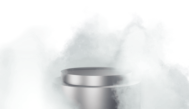Podium product display with cloud colorful 3d render isolated on transparent background PNG File