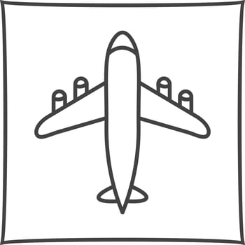 Flying Airplane Vector Icon
