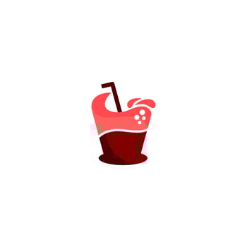 Healthy Juice Drink logo design, great for Juice Bar logo and Sticker design vector