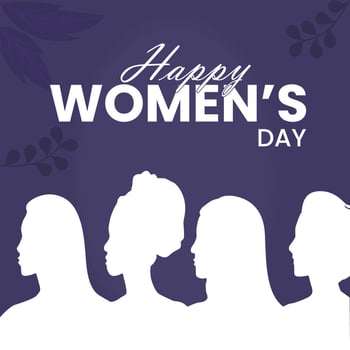 International women day post, with typography style, illustration vector