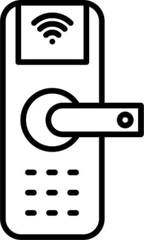 Smart Door Vector Icon