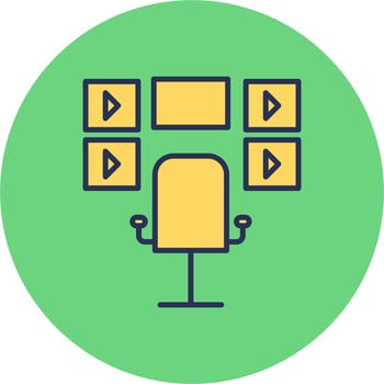 Surveillance Room Vector Icon
